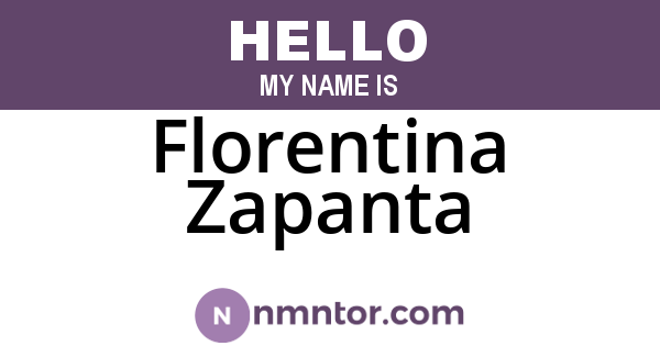 Florentina Zapanta