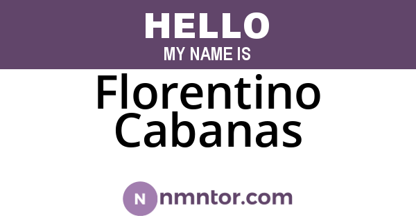 Florentino Cabanas