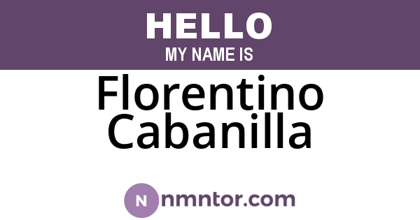 Florentino Cabanilla