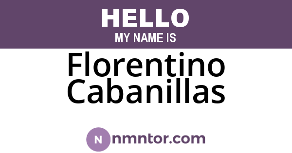 Florentino Cabanillas