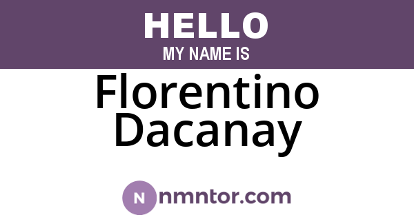 Florentino Dacanay