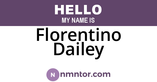 Florentino Dailey