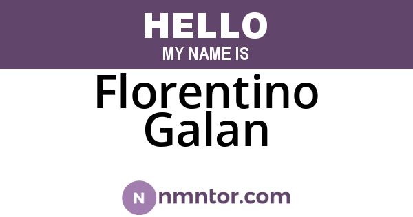 Florentino Galan