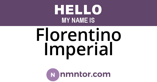 Florentino Imperial