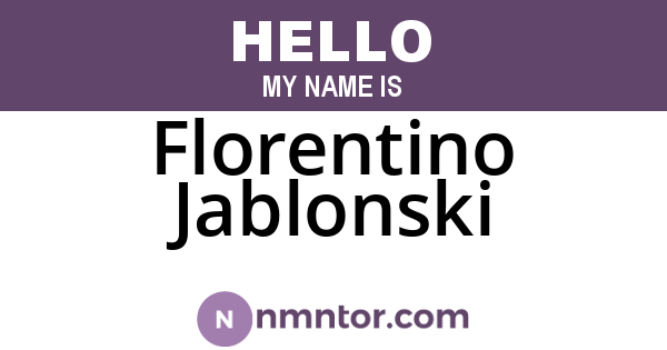 Florentino Jablonski