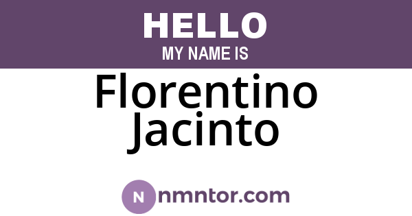Florentino Jacinto