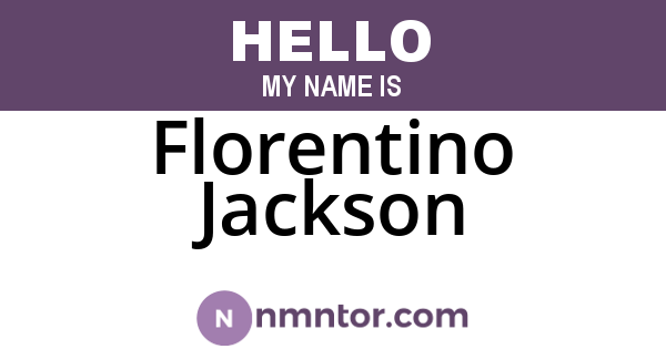 Florentino Jackson