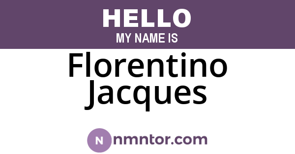 Florentino Jacques