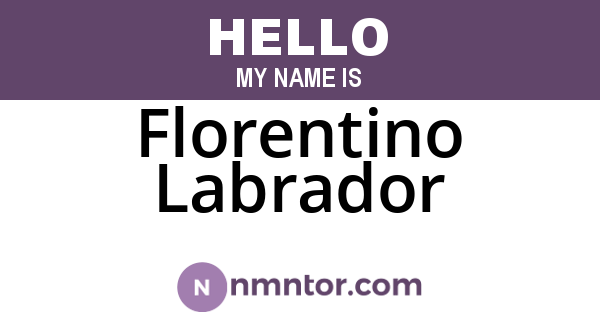 Florentino Labrador