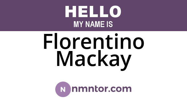 Florentino Mackay