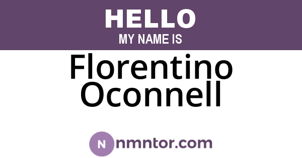 Florentino Oconnell