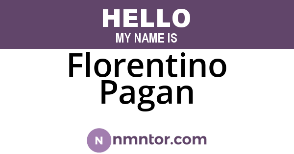 Florentino Pagan