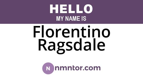 Florentino Ragsdale