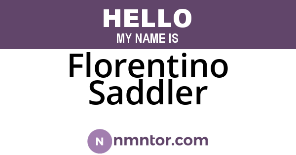 Florentino Saddler