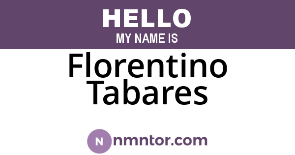 Florentino Tabares
