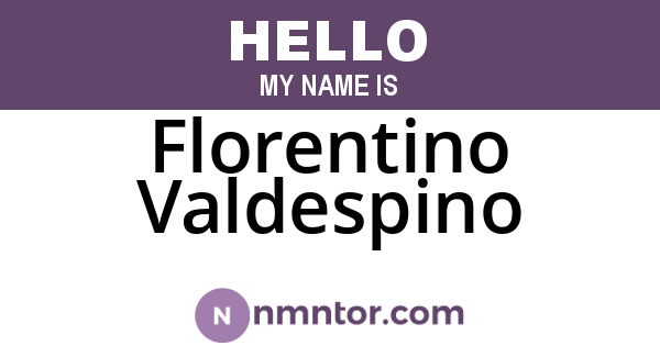 Florentino Valdespino