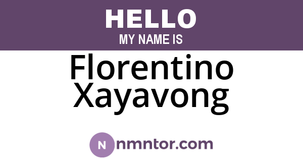 Florentino Xayavong