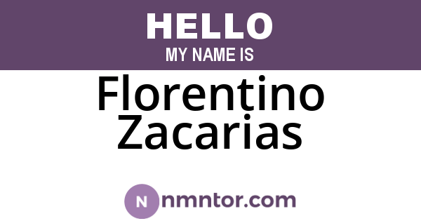 Florentino Zacarias