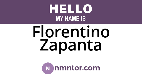 Florentino Zapanta