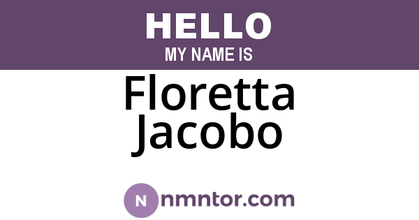 Floretta Jacobo