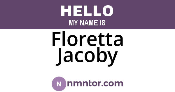 Floretta Jacoby