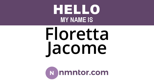 Floretta Jacome