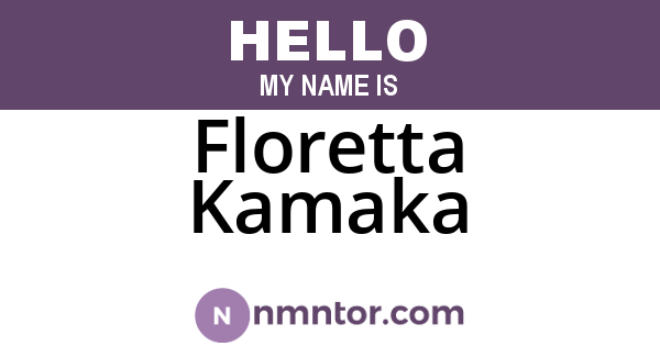 Floretta Kamaka