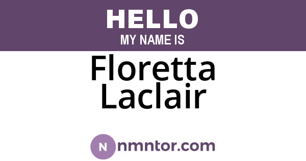 Floretta Laclair