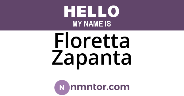 Floretta Zapanta