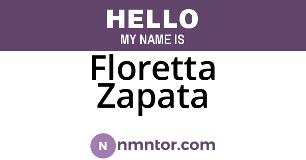 Floretta Zapata