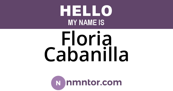 Floria Cabanilla