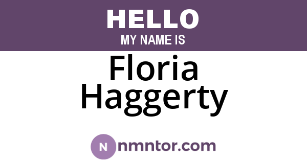 Floria Haggerty