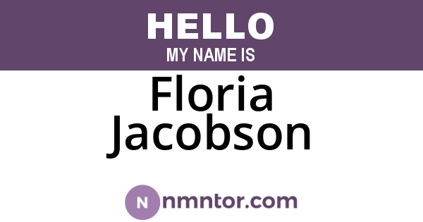 Floria Jacobson