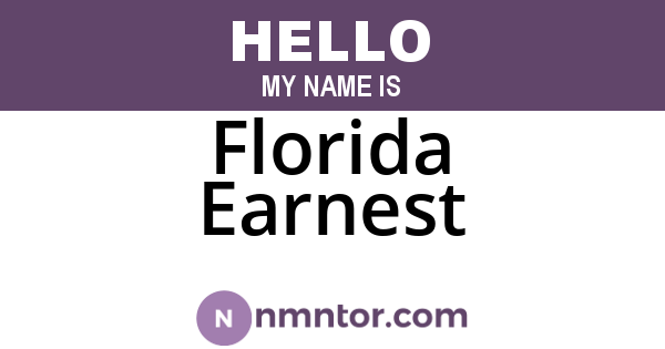 Florida Earnest