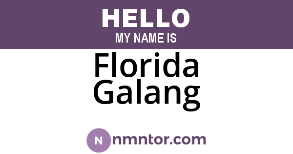 Florida Galang