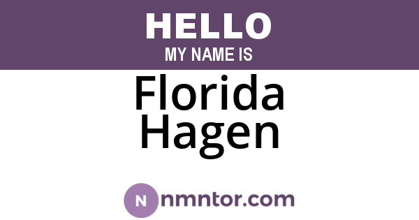 Florida Hagen