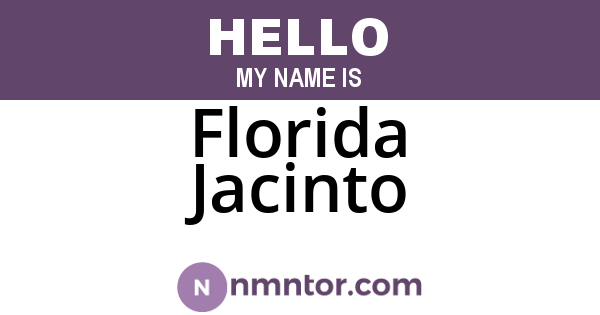Florida Jacinto