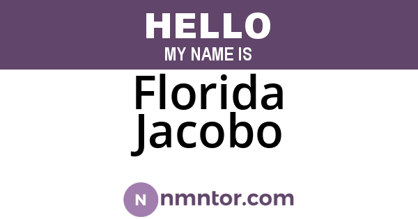 Florida Jacobo