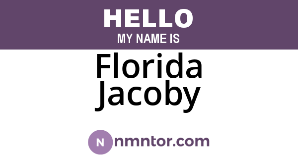 Florida Jacoby