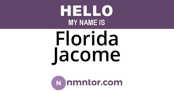 Florida Jacome