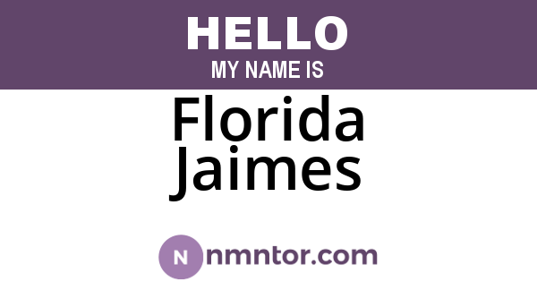 Florida Jaimes