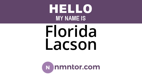Florida Lacson