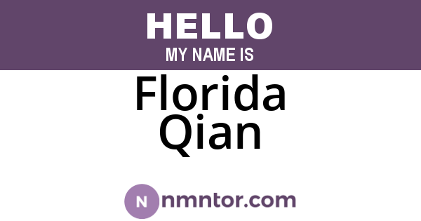 Florida Qian