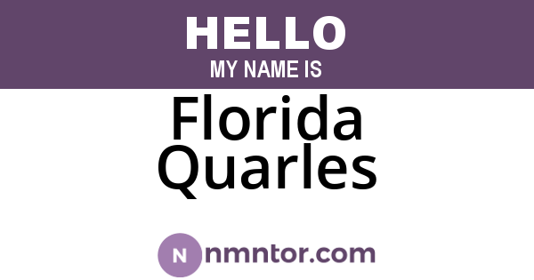 Florida Quarles