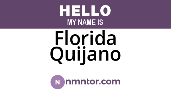 Florida Quijano