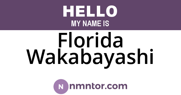 Florida Wakabayashi