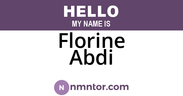 Florine Abdi