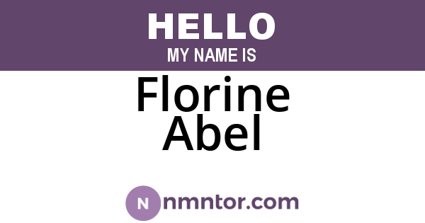 Florine Abel