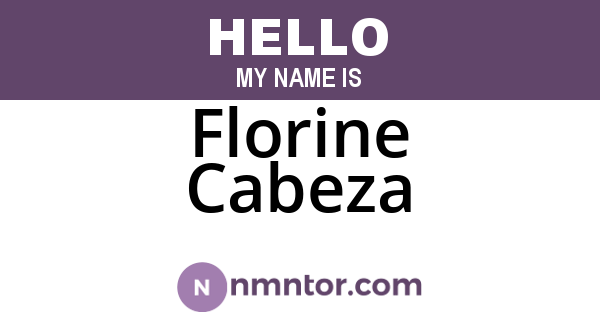 Florine Cabeza