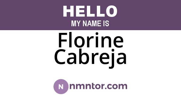 Florine Cabreja